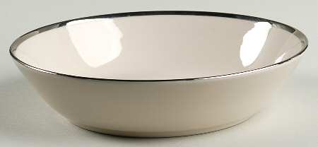 Theme (Narrow Platinum Rim) 8" Round Vegetable Bowl