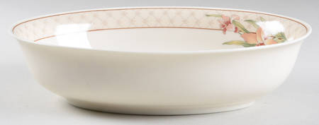 Trapunto 10" Oval Vegetable Bowl