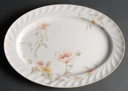 Trellis 14" Oval Serving Platter