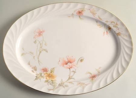 Trellis 16" Oval Serving Platter