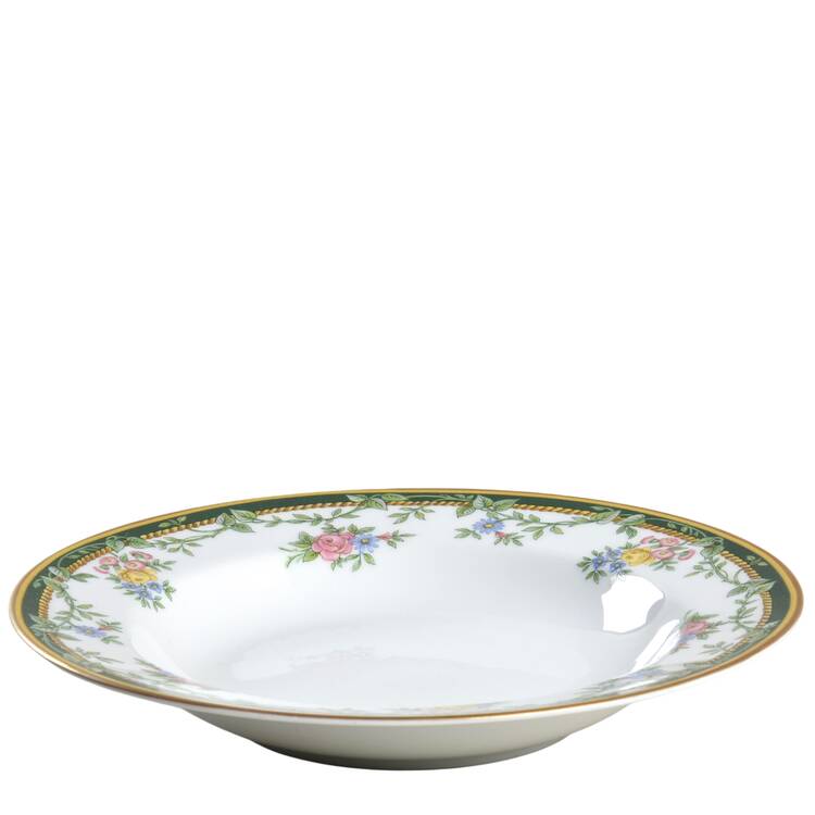 Valcourt Gold Rim Soup Bowl