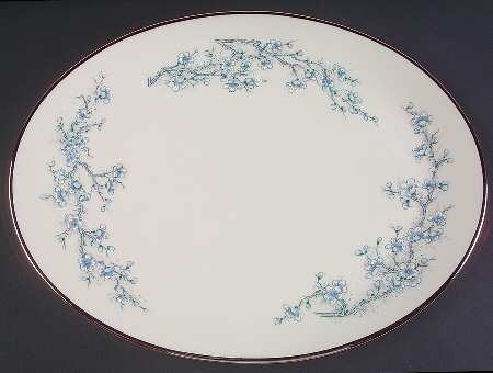 Winter Blossom 13" Oval Serving Platter
