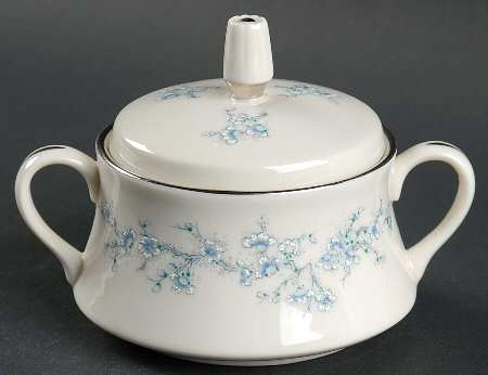 Winter Blossom Sugar Bowl & Lid