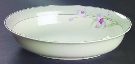 Wine Blossoms 10" Oval Vegetable Bowl