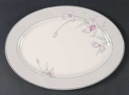Wine Blossoms 14" Oval Serving Platter
