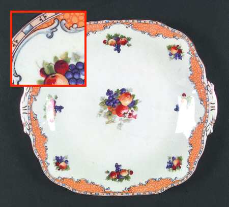 6355 Square Handled Cake Plate