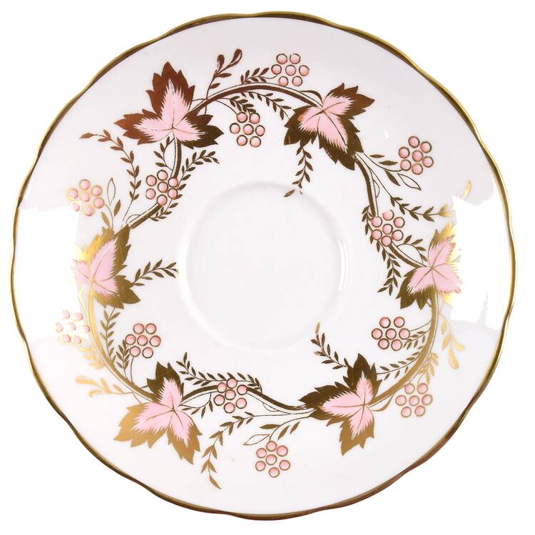 Cambridge (Pink & Gold) Saucer