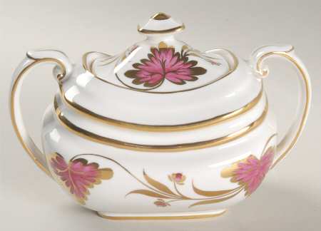 Culross Red Sugar Bowl & Lid