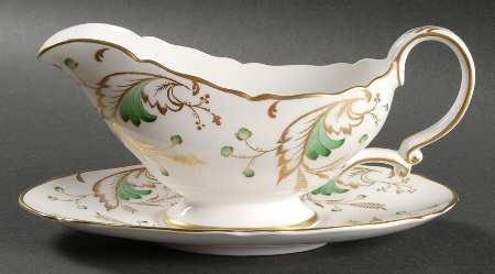 Emerald Gravy Boat & Underplate
