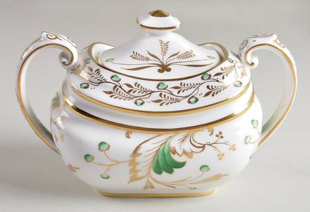 Emerald Sugar Bowl & Lid