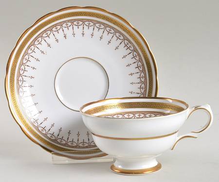 Grecian Footed Cup & Saucer Set