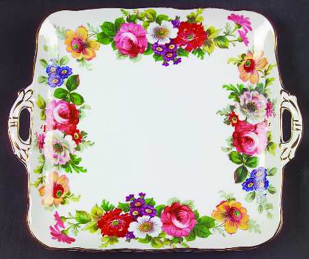 Hampton Square Handled Cake Plate