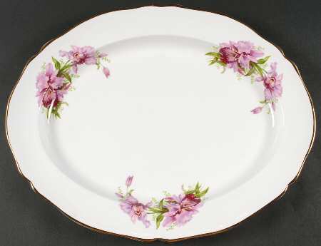 Orchid 17" Oval Serving Platter