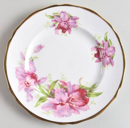Orchid Bread & Butter Plate
