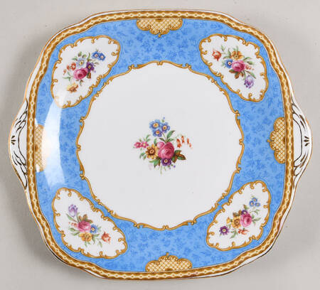 Rosamund Square Handled Cake Plate