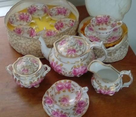 Swansea Rose Sugar Bowl & Lid