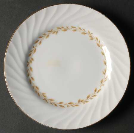 Golden Swirl Bread & Butter Plate