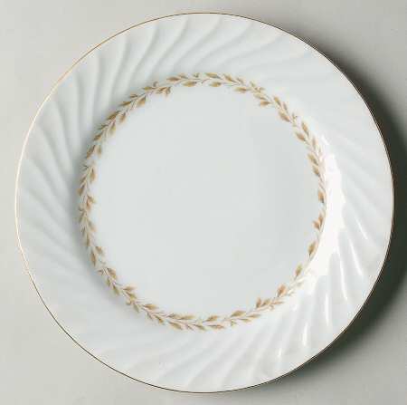 Golden Swirl Salad Plate