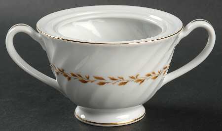 Golden Swirl Sugar Bowl No Lid