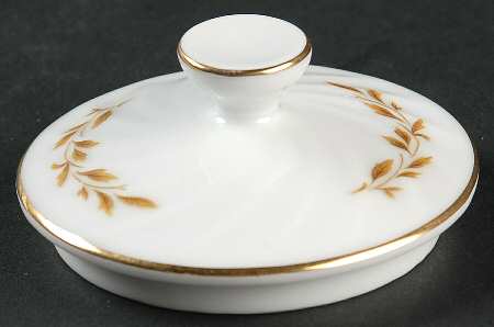 Golden Swirl Lid for Sugar Bowl