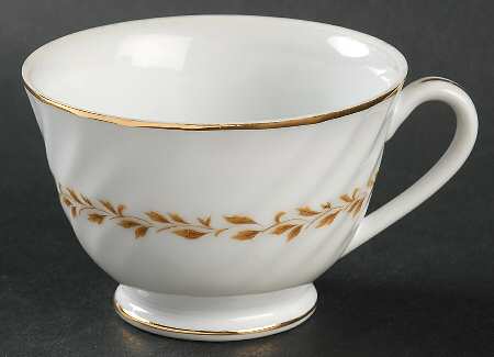 Golden Swirl Footed Cup