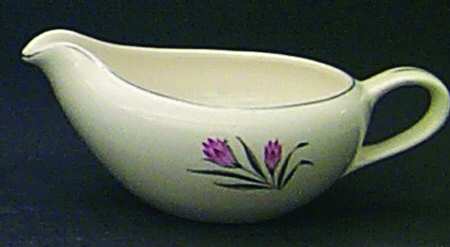 Pink Crocus Gravy Boat