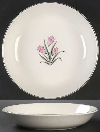 Pink Crocus Coupe Soup Bowl