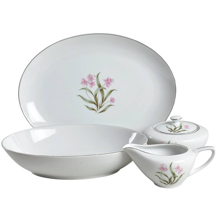 Pink Orchid 5 Piece Hostess Set