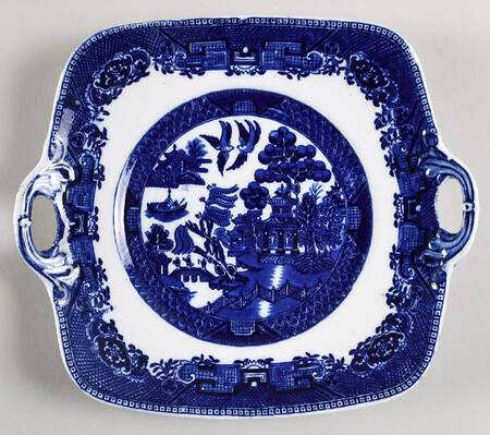 Ye Olde Willow Handled Cake Plate