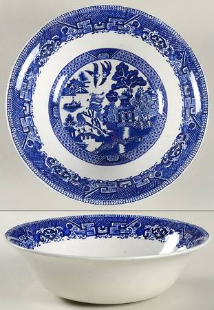 Ye Olde Willow 8" Round Vegetable Bowl