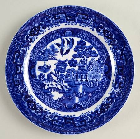 Ye Olde Willow Salad Plate