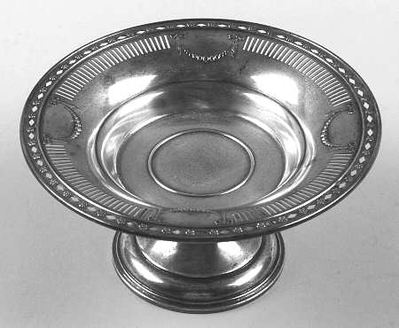 Sterling Hollowware 6" Sterling Pierced Compote