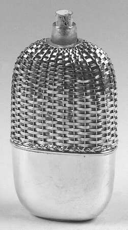 Sterling Hollowware Sterling Flask with Glass Liner