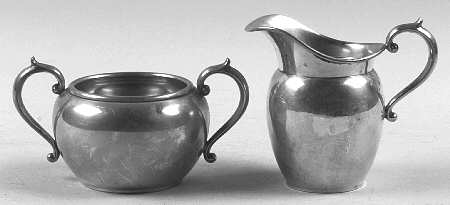 Sterling Hollowware Mini Sterling Creamer and Open Sugar