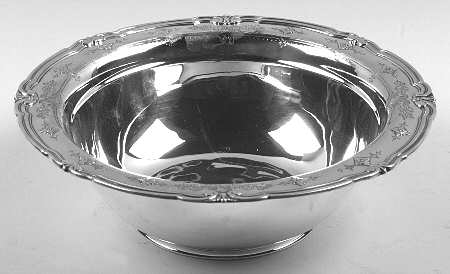 Sterling Hollowware Footed Sterling Round Vegetable Bowl