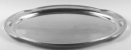Silverplate Hollowware Large Silverplate Waiter Tray