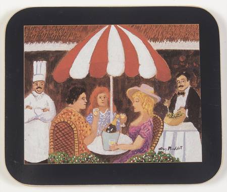 Marche Aux Fleurs Rectangular Coaster-Corkback