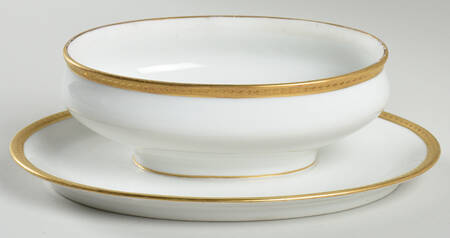 GUE11 Gravy Boat w/Attached Underplate No Lid