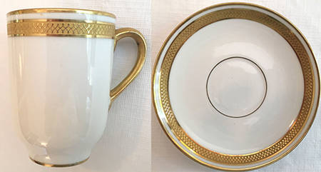 GUE119 Flat Demitasse Cup & Saucer Set