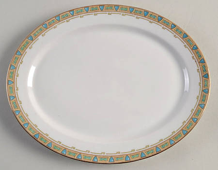 GUE2 11" Oval Serving Platter by WM Guerin