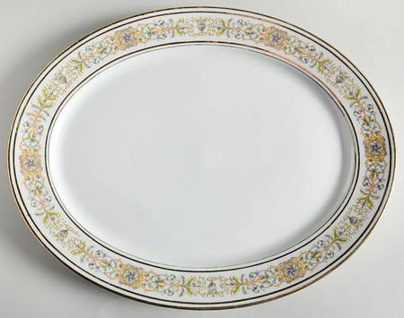 GUE23 13" Oval Serving Platter by WM Guerin