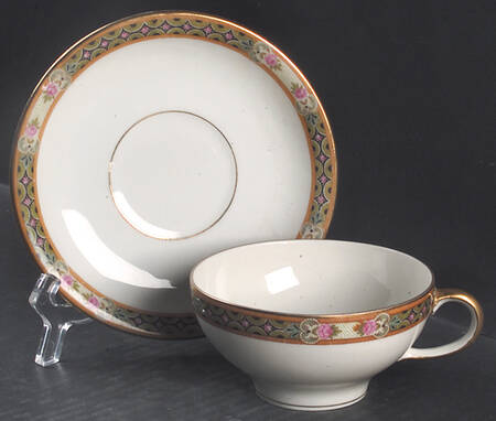 GUE32 Flat Cup & Saucer Set by WM Guerin