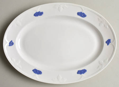 Bla Blom (Pattern Name Not On Back) 12" Oval Serving Platter