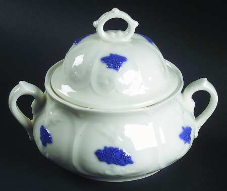 Bla Blom (Pattern Name Not On Back) Sugar Bowl & Lid