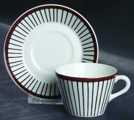 Spisa Ribb Flat Demitasse Cup & Saucer Set