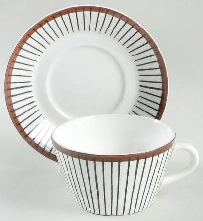 Spisa Ribb Flat Cup & Saucer Set