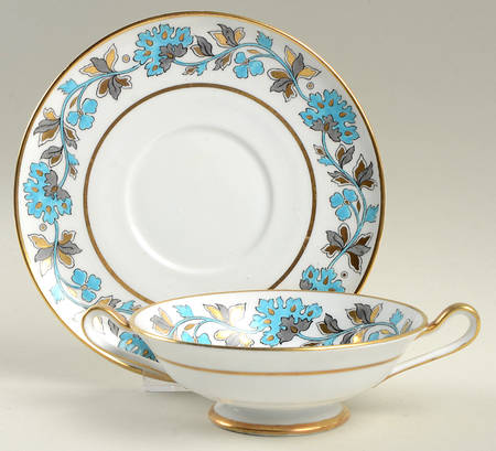 Richmond (Smooth) Footed Cream Soup Bowl & Saucer Set