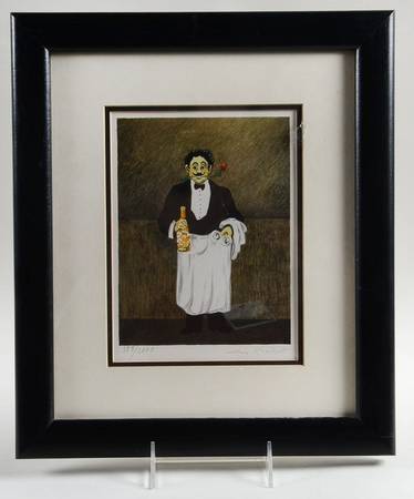 Sommelier Picture aka Framed Art