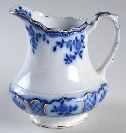 Melbourne (Flow Blue) 80 Oz Pitcher by Grindley