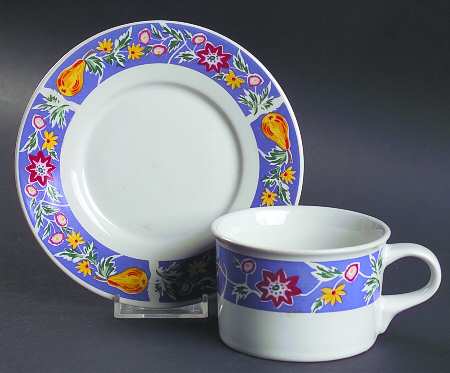 Chardonnay Flat Cup & Saucer Set